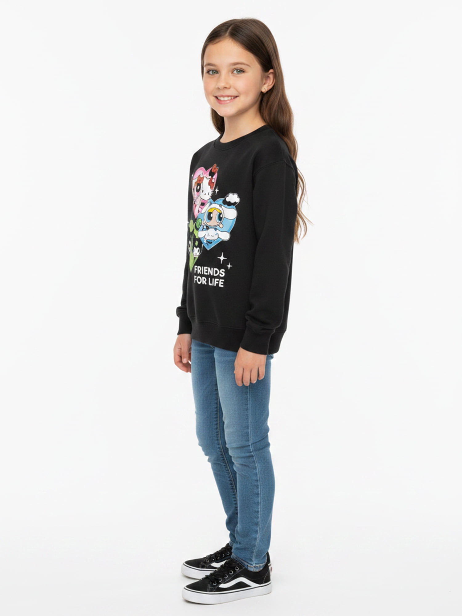 The Powerpuff Girls x Sanrio Girls Friends for Life Graphic Sweatshirt, Sizes 4-16