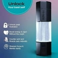 thumbnail image 2 of Echo Go+ Hydrogen Water Bottle - Water Ionizer Up to 4.5PPM - SPE & PEM Hydrogen Water Generator - Alternative to Hydrogen Water Pitcher - Black Hydrogenated Water Bottle, 2 of 9