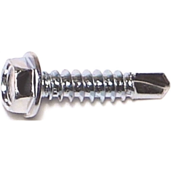 MIDWEST FASTENER 10276 Screw, #8 Thread, 3/4 in L, Hex, Socket Drive, Self-Drilling Point, Steel, Zinc