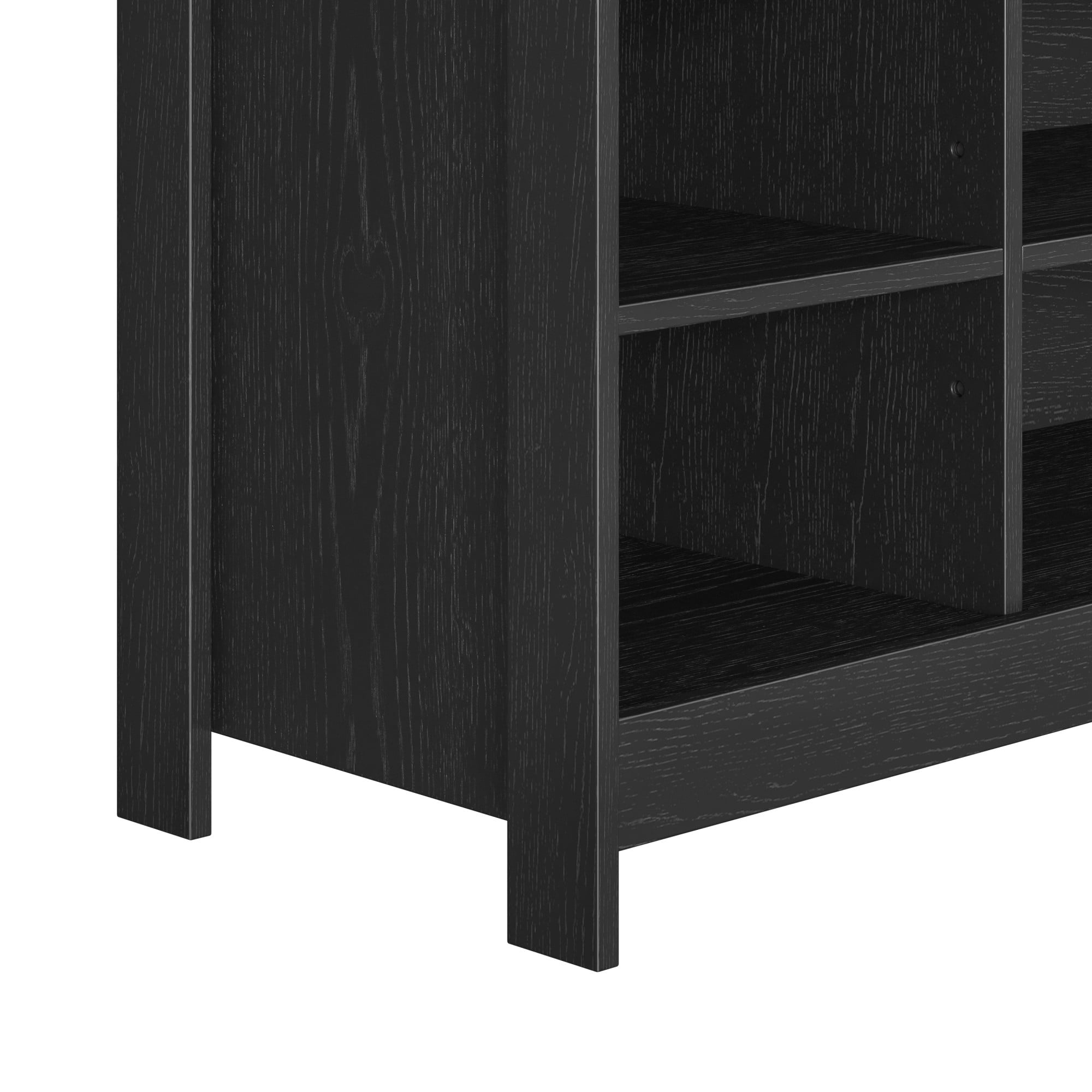 Mainstays Ardent No Tools Open Shelf TV Stand Console for TVs up to 50", Black