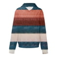 thumbnail image 5 of Bovemsi Sweatshirt for Women Oversized Hoodies Striped Plus Size Sweatshirts Long Sleeve Pullover Fall Clothes With Pocket Comfort Hoodie, 5 of 6