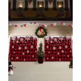 thumbnail image 3 of Garage Door Banner Cover 7 x 16 ft, Christmas White Snowflake Snow On Black and Red Plaid Christmas Garage Door Decorations Holiday Christmas Backdrop Decor for Winter New Year Xmas Party, 3 of 6