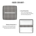 thumbnail image 5 of Rateoe Houndstooth Black And White Pattern Tissue Box Cover, Modern Square Decorative Leather Facial Paper Case Organizer Holder Dispenser 5X5X5'', 5 of 8