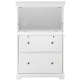 thumbnail image 6 of Pemberly Row 2-Drawer Traditional Wood Secretary Desk in White, 6 of 20