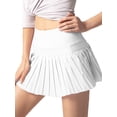 thumbnail image 4 of WIBACKER Womens Tennis Skirts High Waisted with Pockets Built-in Shorts Workout Running Pleated Athletic Golf Skorts, 4 of 6