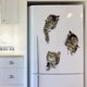 thumbnail image 1 of 3 piezas de pegatinas de pared de gato animal decoración, pegatinas de pared autoadhesivas 3D para dormitorio, cocina, sala de estar, habitación de ni?os, guardería, puerta de coche y ba?o, ZefeiWu 1327534193718, 1 of 1