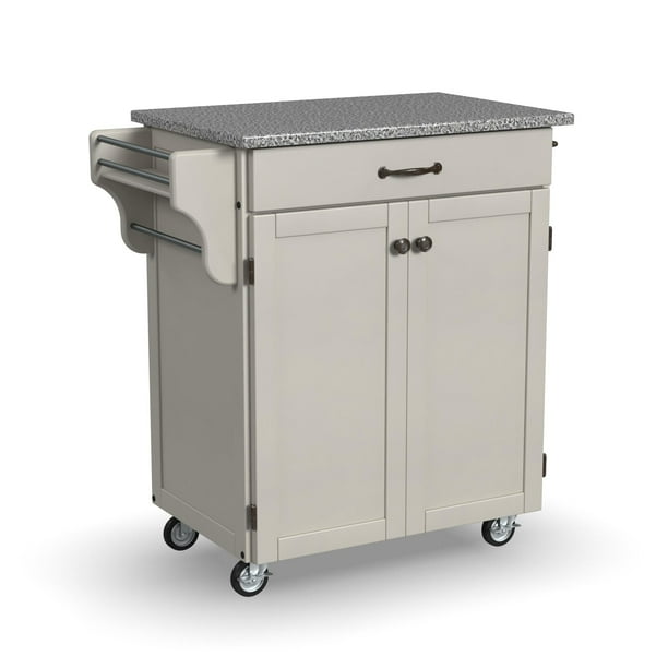 Homestyles Cuisine Cart OffWhite Kitchen Cart