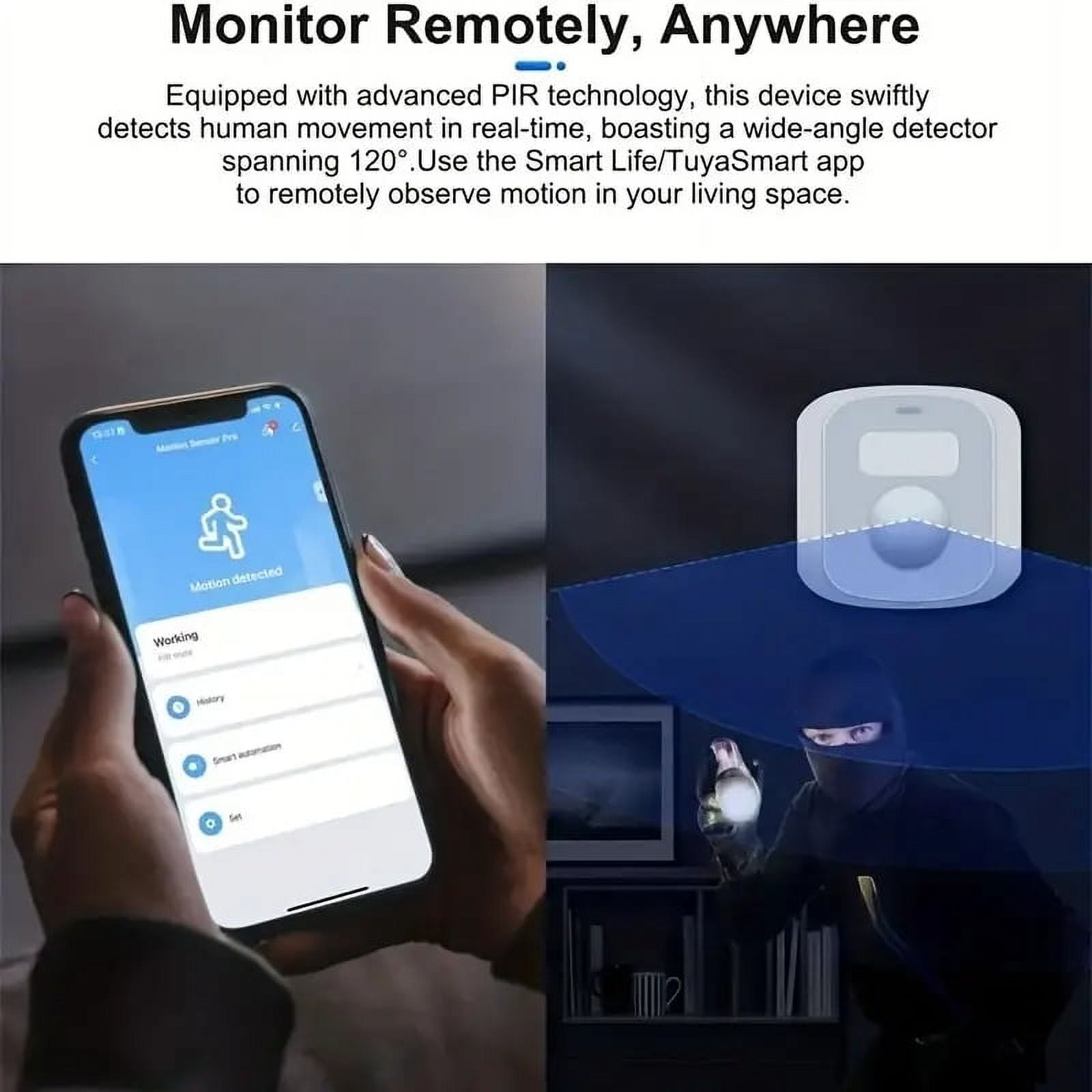 Zigbee Motion Sensor Light Switch, PIR Infrared Motion Activated Wall Switch with Ambient Light Level, Occupancy & Vacancy Selectable