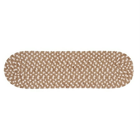 Colonial Mills Blokburst Chenille Blended Stair Treads Natural Wonder 8"x28" (SET 13)