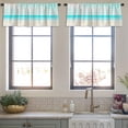 thumbnail image 3 of LALILO Kitchen Curtain Valance Summer Time Summer Time Rod Pocket Window Curtain 52"x 18" Set of 2, 3 of 5
