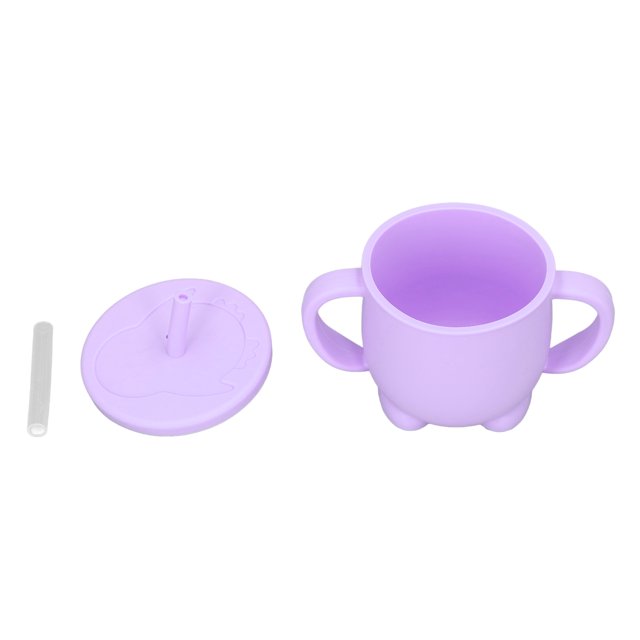 Taza De Silicona Para Sorber, Tazas De Silicona Para Niños Pequeños De Succión Fácil Para El Hogar YLSHRF Púrpura