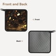 thumbnail image 2 of Sikiie Classical Golden Casino Pot Holders Kitchen Insulation Mats Heat Resistant Pot-Holder Oven Anti-Scald Pads for Cooking Baking, 7.1*7.1inch, 2 of 8