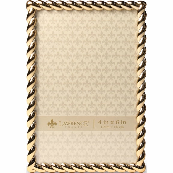 Fashion Gold-Tone 4X6 Rope Photo Frame (4.88 X 6.73) Made In China -Jewelry By Sweet Pea
