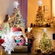 thumbnail image 5 of Decoración para árbol de Navidad con luz LED giratoria cálida, color plateado, 5 of 5
