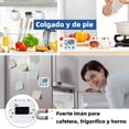 thumbnail image 3 of Temporizador de Cocina Digital, Cronómetro Electrónico Multifuncional, Timer de Gestión, Temporizadores Digitales Magnéticos para Cocina, con Soporte Trasero, Blanco, 3 of 4