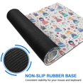 thumbnail image 6 of Long Mouse Pads for Desk,Floral Princess Pattern Desk Mats on Top Of Desks, Desk Mouse Pad Extra Large with 3mm Non-Slip Base and Stitched Edge for Gaming,Office,Work,Home 47.3"x23.6", 6 of 6