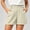 Beige, variant on Shorts for Women Summer High Waisted Stretchy Shorts Wrap Hem Wide Leg Shorts Business Casual Shorts with Pockets
