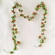 thumbnail image 4 of Paquete de 2 - Guirnalda de Rosas Artificiales para Decoración de Fiestas, Anaranjado MNFD, 4 of 7