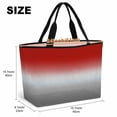 thumbnail image 6 of Red Gray Ombre Beach Bag for Women, Large Breathable Mesh Beach Tote Bag, Modern Gradient Abstract Art Sandproof Lightweight Travel Bags for Vacation Picnic Swimming Pool 15.7"x15.7"x9.1", 6 of 9