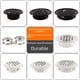 thumbnail image 1 of Armario de muebles de armario de acero inoxidable con orificio de ventilación, rejilla de ventilación de disipación de calor negra, cubierta de orificio de ventilación blanca, accesorios de, 1 of 5