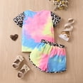 thumbnail image 6 of enyan Toddler Girls Dresses Outfits 1T 2T 3T 4T 5T 6T Toddler Girls Summer Clothes Girls Sunflower Fly Sleeve T-shirt Denim Shorts 2PCs Set Dailywear(Hot Pink,5-6 Years), 6 of 7
