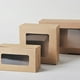 thumbnail image 4 of Moyic Caja de papel Kraft, caja de almacenamiento portátil para tartas, huevos, con ventana, organizador de embalaje, contenedor portátil Organizadores de utensilios de cocina  16x16x7.5 cm 4 rejillas, 4 of 6