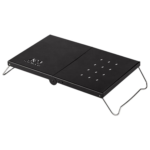 Mini mesa de acampada Wdftyju de acero al carbono plegable