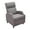 Charcoal Gray, variant on Abble Push Back Fabric Manual Recliner Chair Single Rclining Sofa for Living Room, Bedroom -Beige