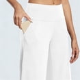 thumbnail image 2 of Pants for Women High Waist Wide Leg Yoga Capris with Pockets Stretchy Loose Fit Casual Workout, 2 of 11