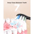 thumbnail image 2 of Fairywill Water Flosser and Toothbrush Combo , 5 Modes and 4 Toothbrushes & 3 Modes and 4 Jet Tips Oral Irrigator for Braces Bridges Care, Black, 2 of 9