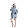thumbnail image 3 of Oversized Hoodie Blanket Wearable Blanket Sweatshirt Plush Warm Cozy Fleece Top for Women Men Kids, 3 of 6