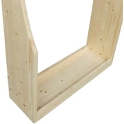Realtree Solid Pine 7 Gun Floor Storage Rack - Heavy Duty Construction
