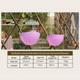 Poaug Flower Pots Clearance Colorful Hanging Plastic Flower Pots Garden