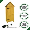 thumbnail image 4 of Hanover Study & Durable Wood Storage Sheds, 70.40 x 30.30 x 21.30 inches, Yellow, 4 of 9