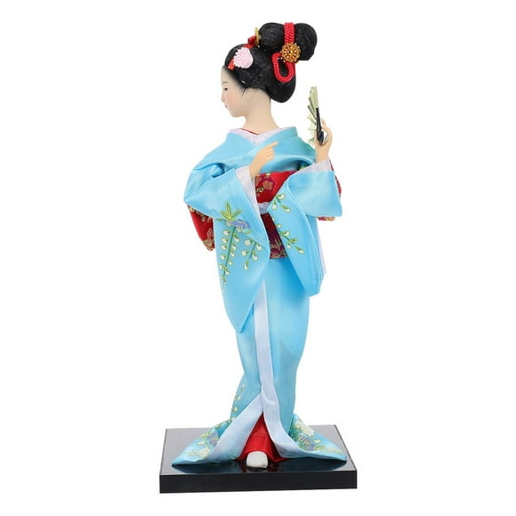 QJUHUNG Poupée Japonaise Geisha Kimono Déco Maison Poupées Orientales de Collection Artisanat Art Figurine Style Asiatique Décorations de Bureau
