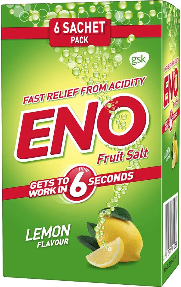ENO FRUIT SALT Sparkling Antacid Original 6 Sachets Pack