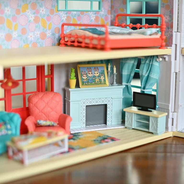 Honey Bee Acres 8 Inch Tall Cozy Living Room Dollhouse Set, 28 Pieces, Ages 3 and Up, No Assembly Honey Bee Acres 8 Inch Tall Cozy Living Room Dollhouse Set, 28 Pieces, Ages 3 and Up, No Assembly