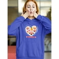 thumbnail image 2 of Valentine's Day Pets Love Hoodie Women -Image by Shutterstock, Female Large, 2 of 4