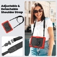 thumbnail image 6 of Dteck for Lenovo Tab M11 11-inch 2024 Case with Built-in Screen Protector, Shockproof Case with Shoulder Strap & Rotating Hand Strap Kickstand for Lenovo M11 (TB330FU / TB330XU) Tablet,Red + Black, 6 of 8