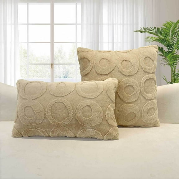 XmhyTop Decorative Pillow, 1 Pcs Beige Pillow for Couch 45*45CM PP Cotton Filling - Cute Decorative Pillows for Sofa, Living Room & Bedroom