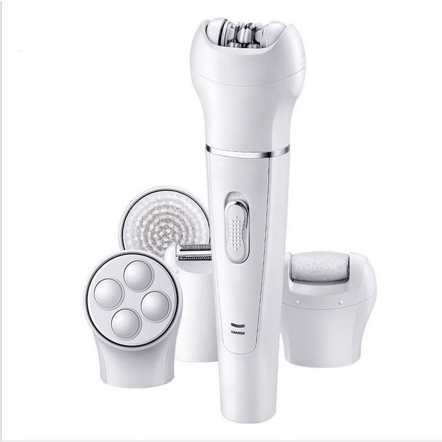 CHOK Épilateur Beauté Ensemble Épilation du Visage pour Femmes Rasoir et Tondeuse Sans Fil Rechargeable Visage Humide et Sec Spa