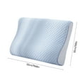 thumbnail image 3 of JikouIivo Memory Foam Pillow, Contour Pillow for Side Sleepers, Orthopedic Pillow for Neck Pain Relief, Cervical Pillow for Back Pain, Adjustable Memory Foam Pillow, 3 of 7