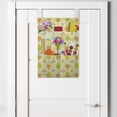 thumbnail image 2 of Autumn Hanging Pocket Organizer, Pastel Simple Berries Leaves and Acorns Pattern Fall Season Print, Printed Polyester Storage Bag with Pockets, 14" x 20", Cream Apricot and Lime Green, 2 of 2