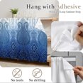 thumbnail image 6 of Blue Ombre Ethnic Cabinet Curtain 28"W x 51"L, Traditional Boho Romantic Dust-Proof Privacy Curtain for Closet Shelves Self Adhesive, Sink Skirt for Bathroom Vanity Kitchen Laundry Room, 6 of 9