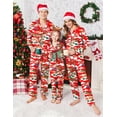 thumbnail image 3 of Ekouaer Christmas Family Matching Pajamas Long Sleeve Button Down Pj Set Festival Party Sleepwear, 3 of 5