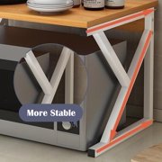 Kitchen Storage Shelf, 2-Tier Multi-Purpose Microwave Oven Rack for Home Office
