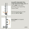 thumbnail image 3 of Forno Acqua AcquaSPA Retrofit Shower, Overhead Rainfall Shower, Handheld Shower Head, Body Jets, 6 Way Diverter, Brushed Nickel Finish, 1.8 GPM Flow Rate, 3 of 13