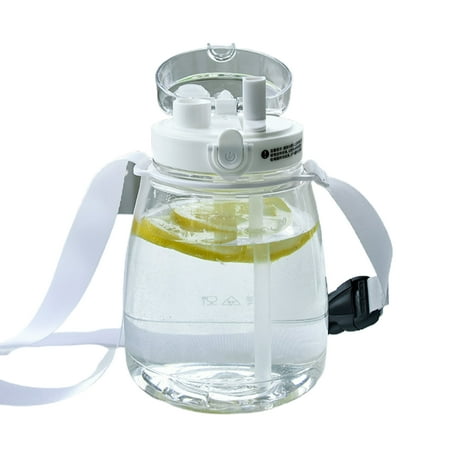 

Greenred 1300ml Water Bottle Large Capacity Leak-proof Adjustable Belt Large Straw Water Bottle Bottles with Strap for Outdoor