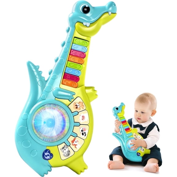 Kids Guitar Toys, Play Musical Instrument Toy, Toddler Toys for 1 Year Old Boy,  Learning Toys for Toddlers 1-2 Year Old, Birthday Xmas Gift