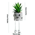thumbnail image 3 of Xihbxyly Plantas Suculentas En Maceta, Hojas Realistas de Pvc, Elegante Diseño de Maceta de Cemento, Decoración de Interiores, Ubicación Estable, Aspecto Fresco y Natural, Tamaño de 10 Cm, Detalle De, 3 of 3